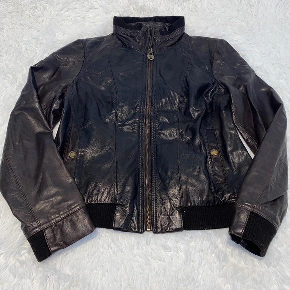Guess Jackets & Blazers - Guess 100% Leather Bomber Jacket in Excellent Condition
